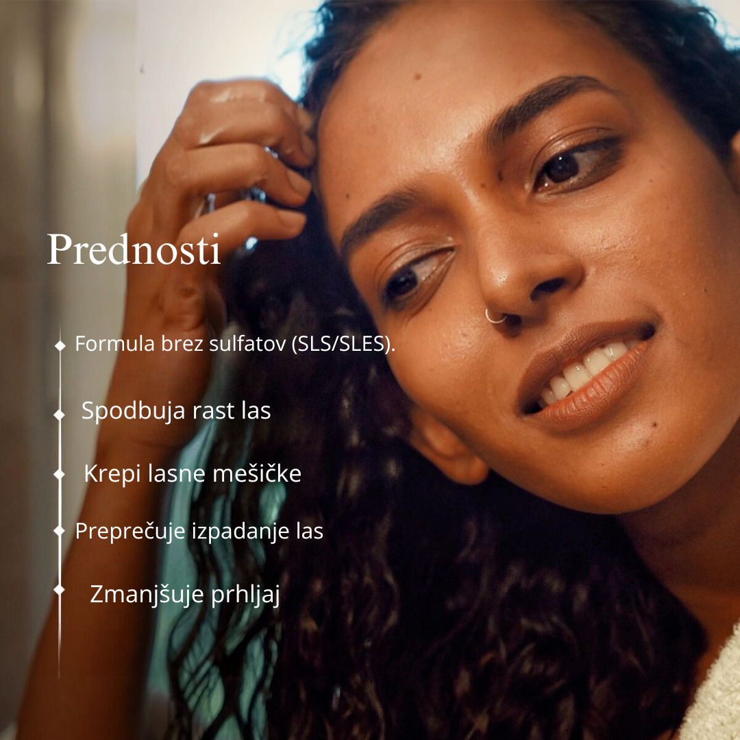 Ayurvedski šampon za lase z Bhringraj in Shikakai