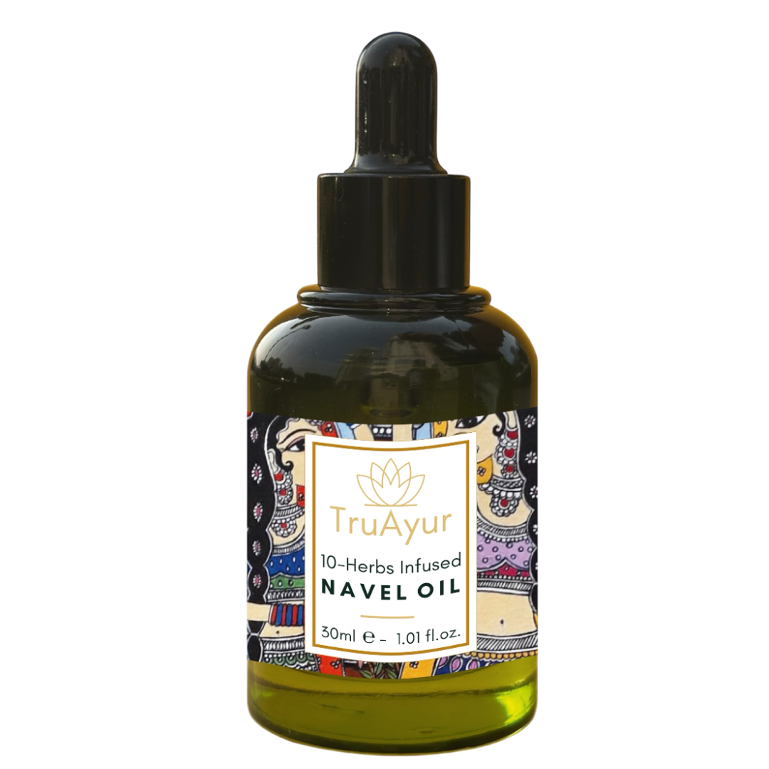 10 zeliščno olje za popek za hormonsko ravnovesje, sijočo kožo in ravnovesje ohlapne, suhe in gubaste kože