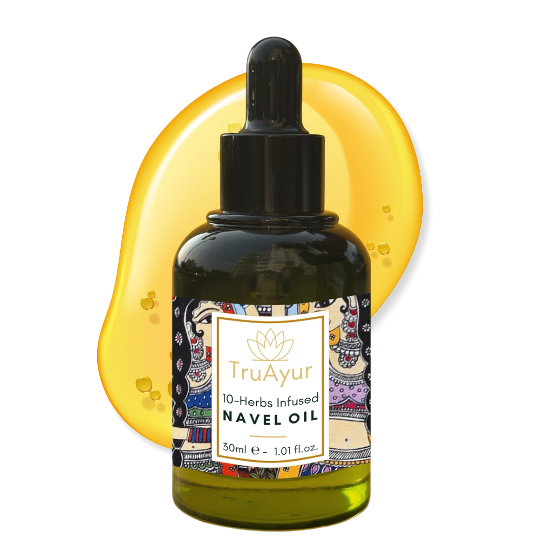 10 zeliščno olje za popek za hormonsko ravnovesje, sijočo kožo in ravnovesje ohlapne, suhe in gubaste kože