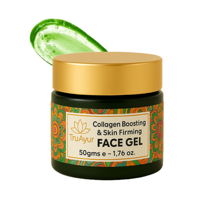 Gel za obraz, ki utrjuje in stimulira kolagen, z aloe vero, zelenim čajem in moringo