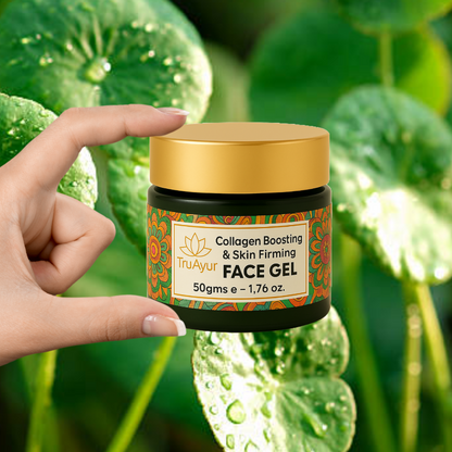 Gel za obraz, ki utrjuje in stimulira kolagen, z aloe vero, zelenim čajem in moringo