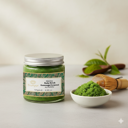Matcha in avokadov piling za telo za globinsko vlaženje in negovanje