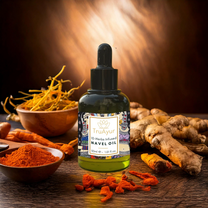 10 zeliščno olje za popek za hormonsko ravnovesje, sijočo kožo in ravnovesje ohlapne, suhe in gubaste kože