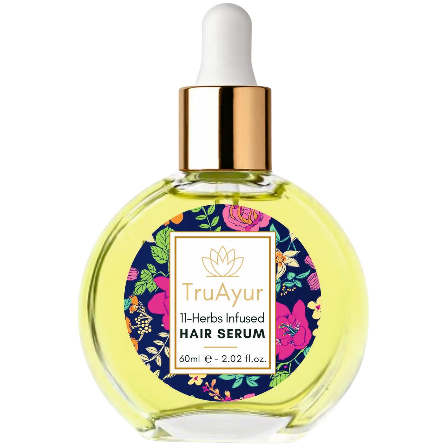 Ayurvedsko olje za lase z 11 zelišči za močnejše lase, ukrotitev skodranih las in sijoč lesk