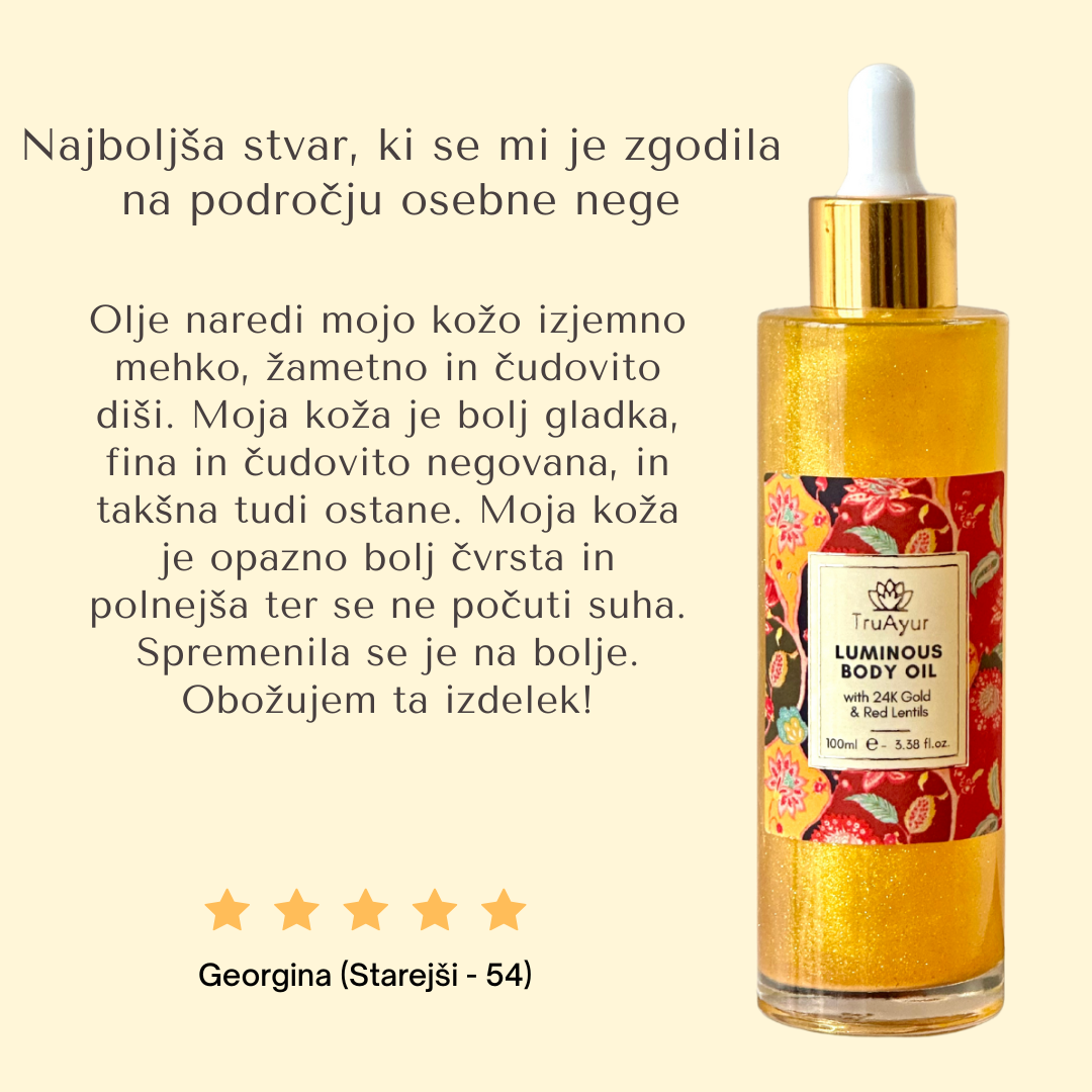 16 zeliščno olje za telo, obogateno za suho in starajočo se kožo