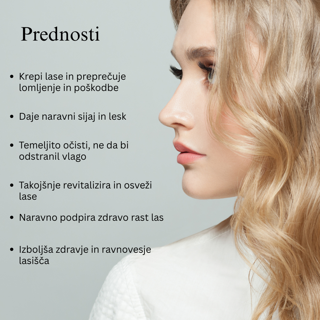 Ayurvedski šampon za lase z Bhringraj in Shikakai