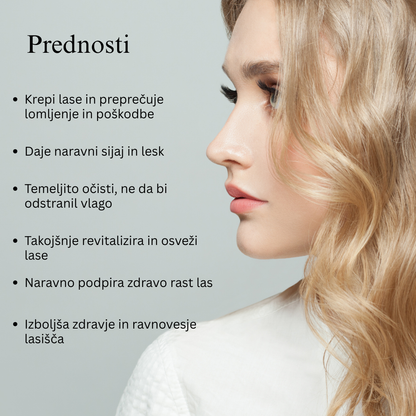 Ayurvedski šampon za lase z Bhringraj in Shikakai