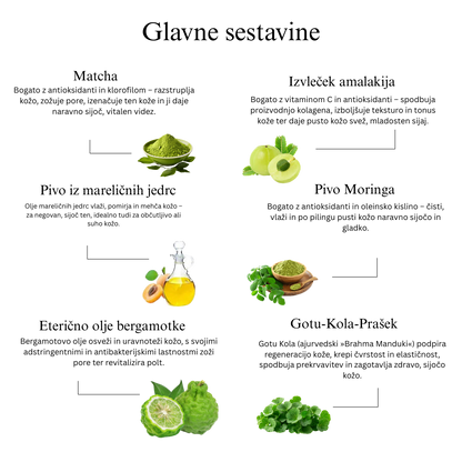 Matcha in avokadov piling za telo za globinsko vlaženje in negovanje