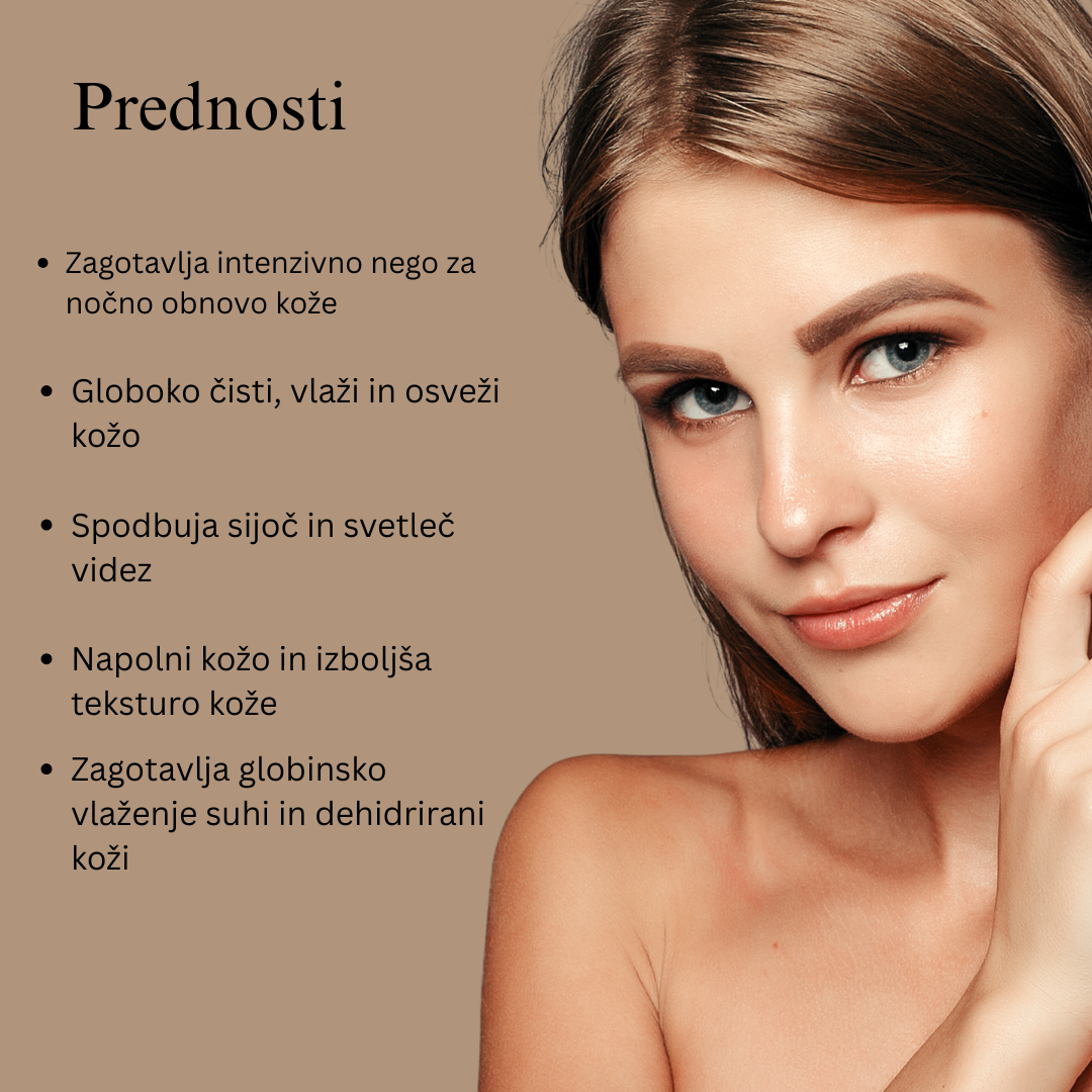 Nočni ritual Saffron Glow (nočna krema z 24-karatnim zlatom in čistilo za obraz)