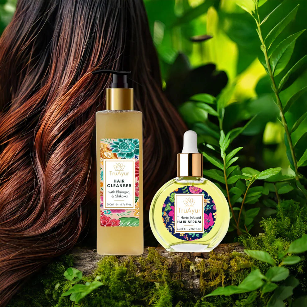 Kombinacija za vlaženje las (šampon in serum za lase)