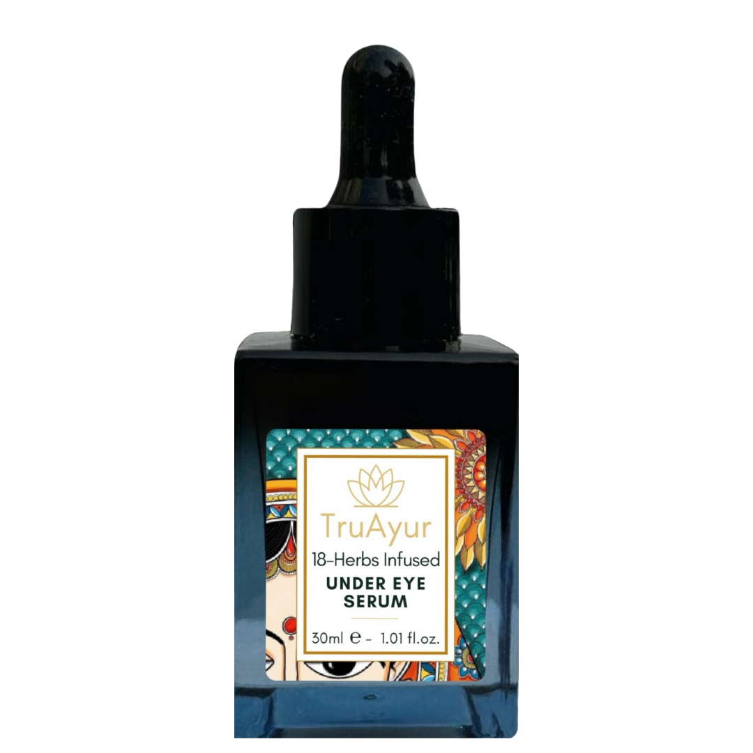 18 zeliščni serum za oko, obogaten za osvetlitev, tonifikacijo, razbremenitev in zmanjšanje temnih kolobarjev