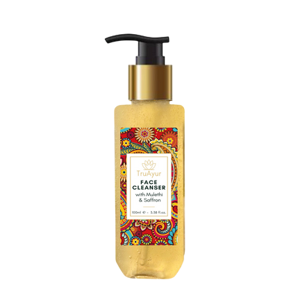 Ayurvedski čistilni gel za obraz z mulethi in žafranom