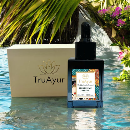 18 zeliščni serum za oko, obogaten za osvetlitev, tonifikacijo, razbremenitev in zmanjšanje temnih kolobarjev